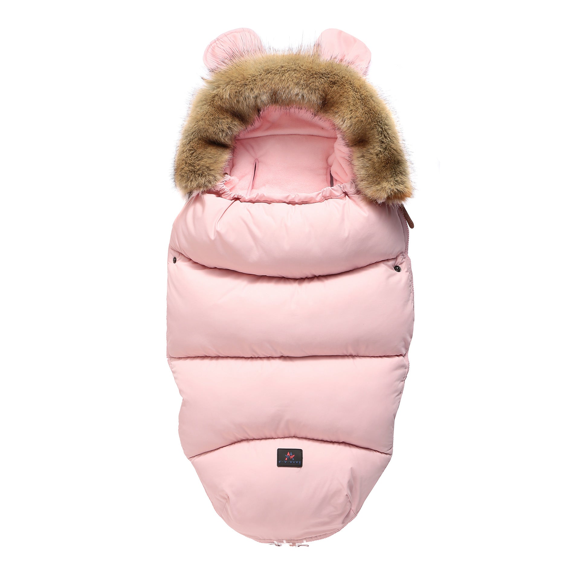 Stroller Footmuff with Faux Fur Hood