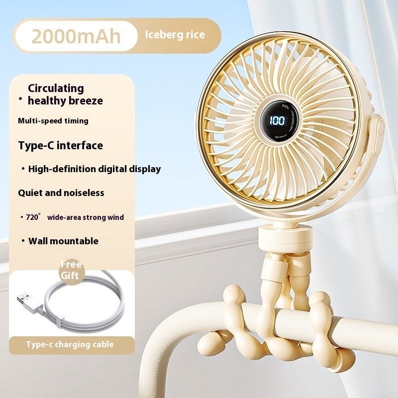 Flexible Stroller Fan